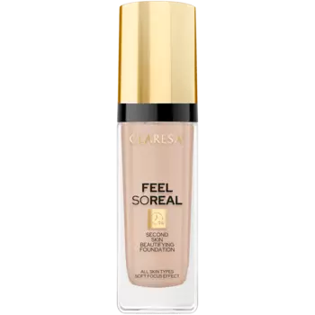 Тональный крем для лица 06 Claresa Second Skin Feel So Real, 30 мл