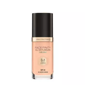 Тональный крем для лица 3в1, оттенок 45 Warm Almond, Spf 20, 30 мл Max Factor, Facefinity