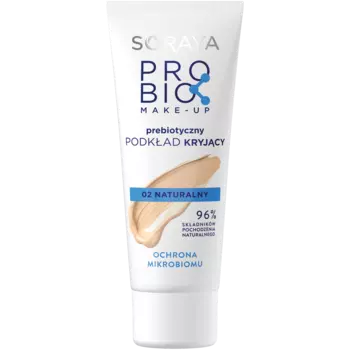 Тональный крем для лица с пребиотиком 02 натуральный Soraya Probio, 30 мл
