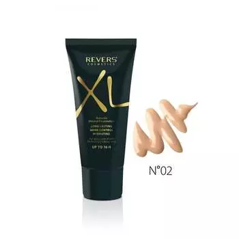 Тональный крем для лица XL Natural Minerals 02 Бежевый, 30 мл Revers, Natural Minerals