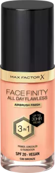 Тональный крем Facefinity All Day Flawless LSF 20 80 Bronze 30 мл MAX FACTOR