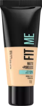 Тональный крем Fit Me Matte Poreless 118 Нюд 30 мл Maybelline New York