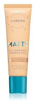 Тональный крем - флюид для жирной и комбинированной кожи Lumene Nordic Makeup Matte, оттенок 4 Warm Honey 30 мл