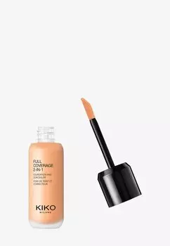 Тональный крем Full Coverage 2 In 1 Foundation And Concealer KIKO Milano, цвет 40 warm beige