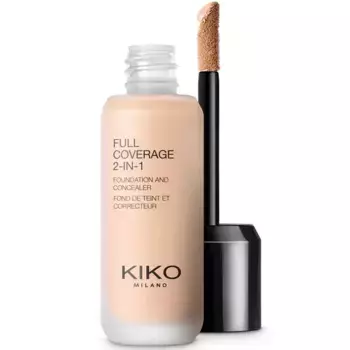 Тональный крем и консилер полного покрытия 2-в-1 Kiko Milano, 25 мл., цвет 15 warm rose