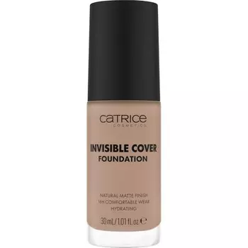 Тональный крем Invisible Cover Foundation 30 мл 030N Увлажняющий, стойкий, натуральный, для сухой кожи, веганский, без масел, без парабенов, без микропластика Catrice