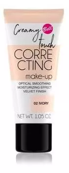 Тональный крем, корректирующий несовершенства кожи 02 Слоновая кость 30г Bell CREAMY TOUCH CORRECTING MAKE-UP