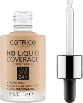 Тональный крем Liquid HD Coverage Water 032 Nude Beige 30 мл Catrice