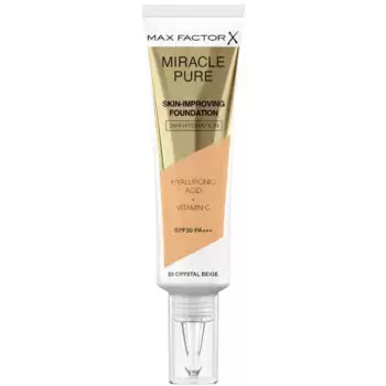 Тональный крем miracle pure для улучшения кожи Max Factor, 30 мл., цвет crystal beige