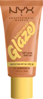Тональный крем NYX PROFESSIONAL MAKEUP Foundation Buttermelt Glaze mit LSF 30, 03 Cashew Butta, 30 ml