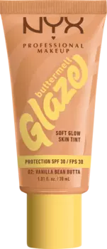Тональный крем NYX PROFESSIONAL MAKEUP Foundation Buttermelt Glaze mit LSF 30, 02 Vanilla Bean Butta, 30 ml