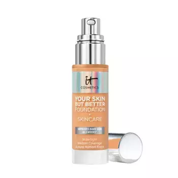 Тональный крем под макияж средней степени покрытия Your Skin But Better Foundation + Skincare It Cosmetics, цвет medium neutral