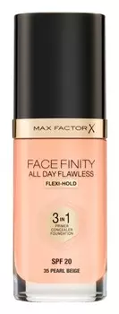 Тональный крем повышенной стойкости SPF 20 Max Factor Facefinity All Day Flawless, оттенок 35 Pearl Beige 30 мл