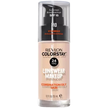 Тональный крем с помпой для жирной и комбинированной кожи цвета слоновой кости 110 Revlon Colorstay, 30 мл