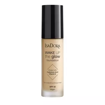 Тональный крем с SPF50 wake up the glow foundation spf50 Isadora, цвет nr. 3w, 30 мл