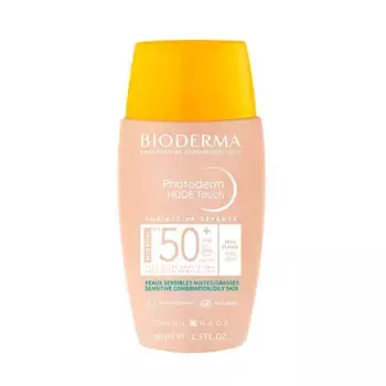 Тональный солнцезащитный крем SPF 50 Photoderm Nude Bioderma, цвет muy claro