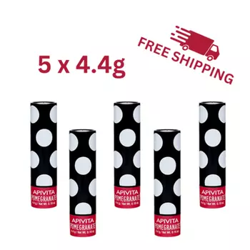 Тональный уход за губами «Гранат», 4,4 г — упаковка из 5 шт., Apivita