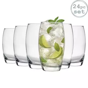 Tondo - стаканы для воды/сока/лонг-дринков - праздничный набор из 24 стаканов - 510 мл Argon
