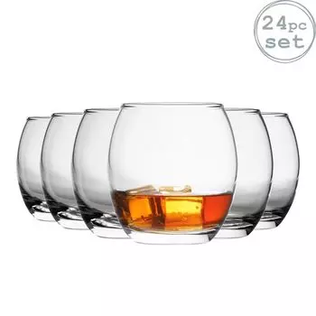 Tondo - стаканы для воды/виски/сока - 24 стакана в подарочной упаковке - 405 мл Argon