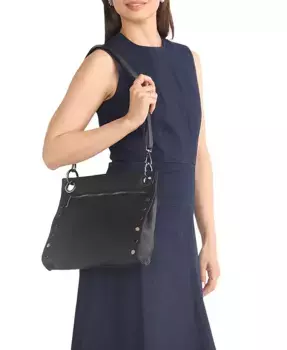 Тони, средняя кожаная сумка через плечо Hammitt, черный