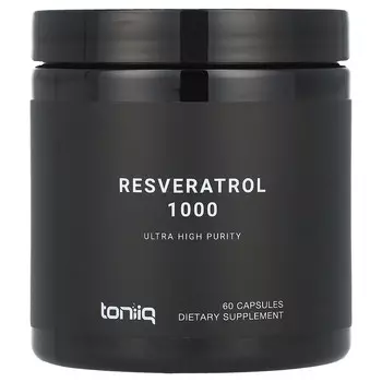 Toniiq, Ресвератрол 1000, 60 капсул