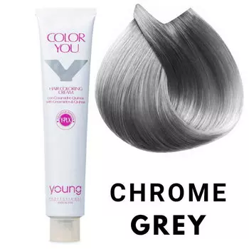 Тоник для седых волос Young Color You с плексом, керамидами и киноа Chrome Gray 100 мл