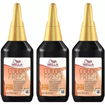 Тоник для волос Color Fresh 5/55 Светло-коричневый/Интенсивно-красный фиолетовый 75 мл, Wella