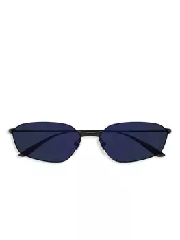 Тонированные солнцезащитные очки Balenciaga Eyewear, черный