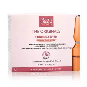 Тонированные увлажняющие ампулы The Originals Frmula N10 Spf30 Martiderm, 30 UD