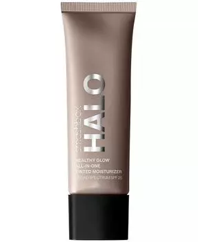 Тонированный увлажняющий крем Halo Healthy Glow с SPF 25 широкого спектра действия, 1,4 унции Smashbox, цвет Medium Tan (medium-tan with a neutral undertone)