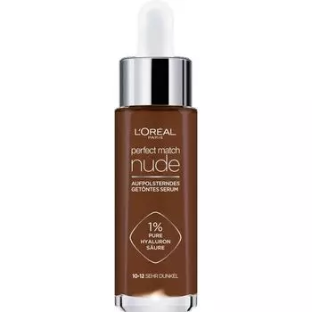 Тонирующая сыворотка Perfect Match Plumping Tinted Serum 10-12 насыщенного темного цвета L’Oral Paris, 30 ml