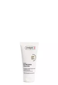 Тонирующий крем, светлый, для нормальной кожи, сосудистый, 50 мл Ziaja Med Protective Treatment SPF50+