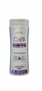 Тонирующий шампунь Joanna Ultra Color Silver для светлых волос, устраняет желтизну Inna marka