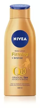 Тонизирующее молочко с укрепляющим эффектом Nivea Q10 Firming + Bronze