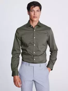 Тонкая эластичная рубашка Moss, зеленый