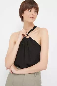 Тонкая блузка DKNY, черный