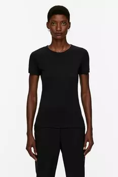 Тонкая футболка Arket, черный