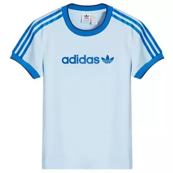 Тонкая футболка с надписью Badge Adidas, синий