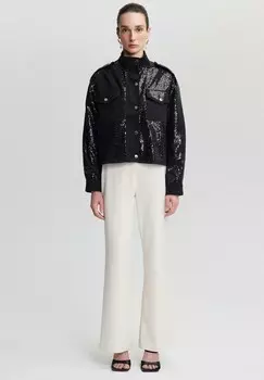 Тонкая куртка SEQUNIED CROP Touch Priv, черный
