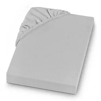 Тонкая льняная простыня vindum Setex, серебряный