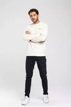 Тонкая мужская толстовка Slim Fit с круглым вырезом и длинными рукавами SPR2019K18 Sperlife, экрю