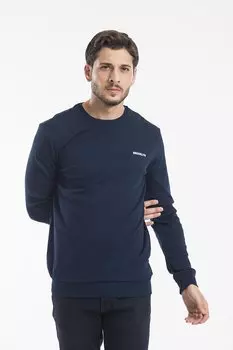 Тонкая мужская толстовка Slim Fit с круглым вырезом и длинными рукавами SPR2019K18 Sperlife, темно-синий