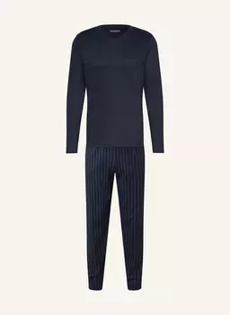 Тонкая пижама интерлок Schiesser, синий