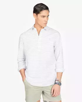 Тонкая полосатая мужская рубашка Harper & Neyer, светло-голубой