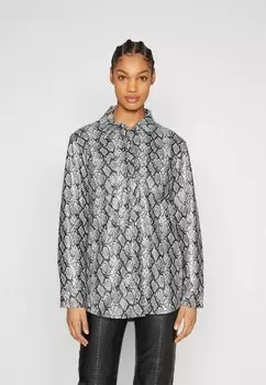 Тонкая ракушка ONLY ONLCARYS SNAKE SHACKET, цвет black/grey
