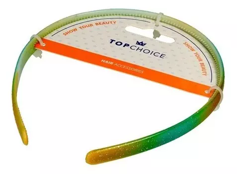Тонкая резинка для волос Top Choice с оттенком (27901)