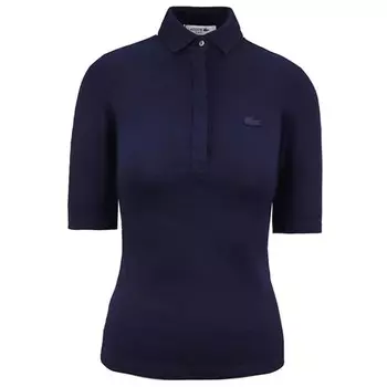 Тонкая рубашка-поло Lacoste, синий