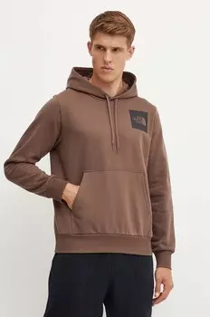 Тонкая толстовка с капюшоном The North Face, коричневый
