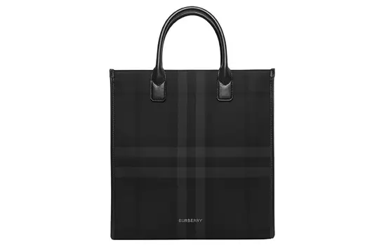 Тонкая вертикальная сумка Denny Tote, цвет «уголь» Burberry