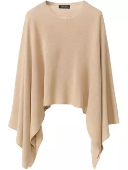 Тонкая вязаная накидка Fabiana Filippi, нейтральный